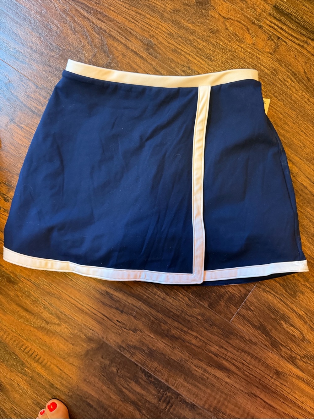 NWT J. Crew Navy Skort with White Trim